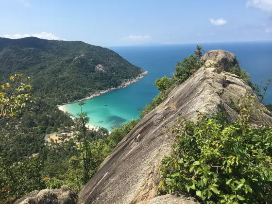 View from the hill over Bottle Beach (Haad Khuat)