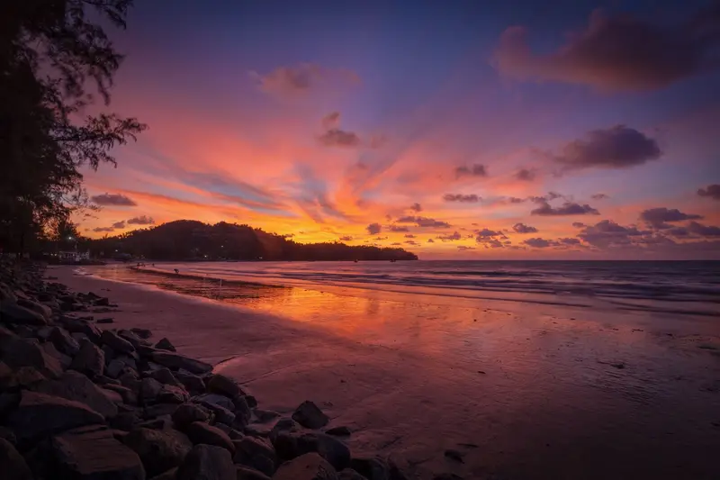 Sunset at Bang Tao beach