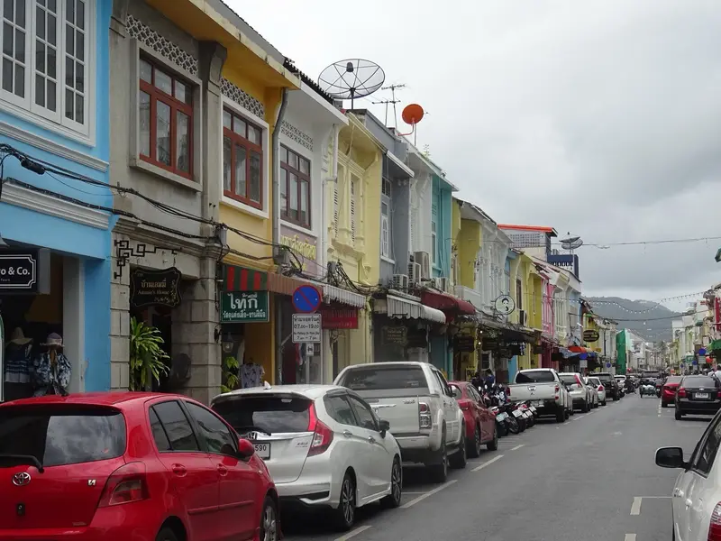 Thalang Road in Phuket Old Town